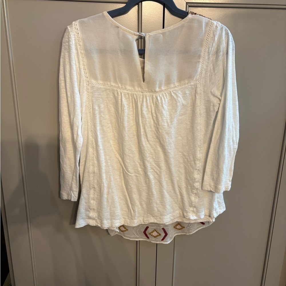 Anthropologie Akemi + Kin 3/4 Sleeve blouse sz med - Picture 6 of 6